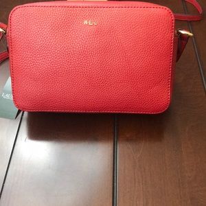 lauren ralph lauren dowell camera leather crossbody bag